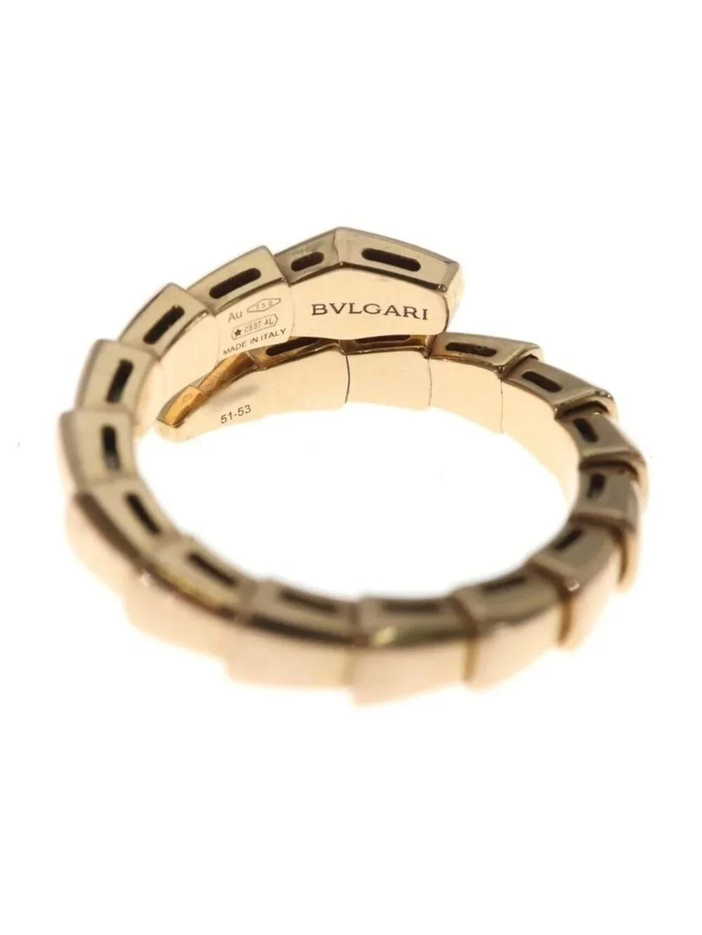 Bvlgari Serpenti Viper Diamond Ring Pink Gold